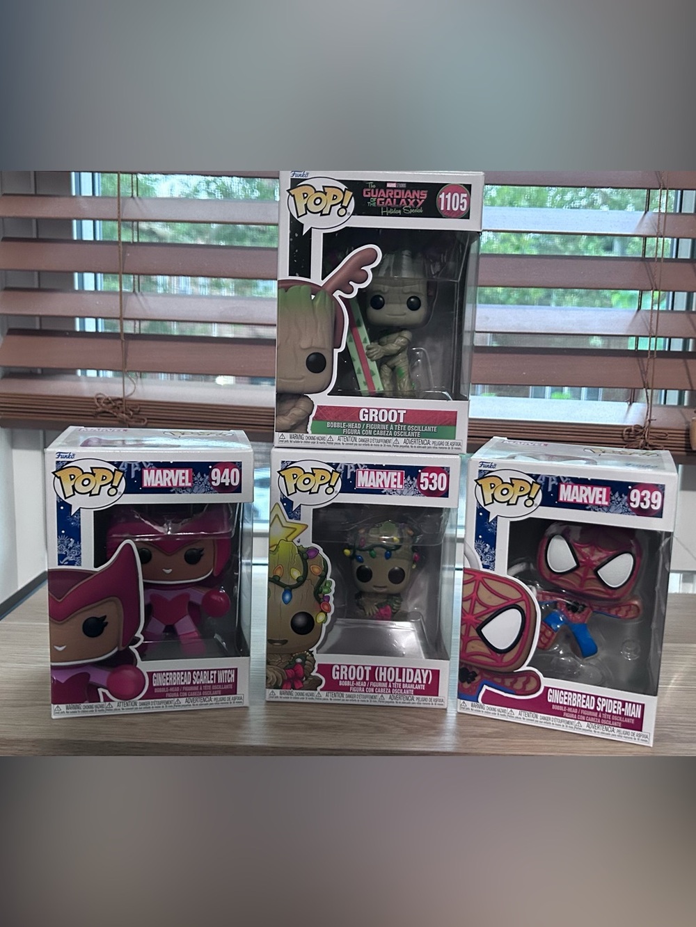 Funko Pop! Marvel Holiday bundle! Comes with free Rocket Ty beanie baby!